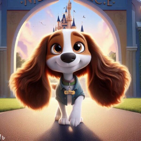 nicole是迪士尼公主小狗!超级呆萌!