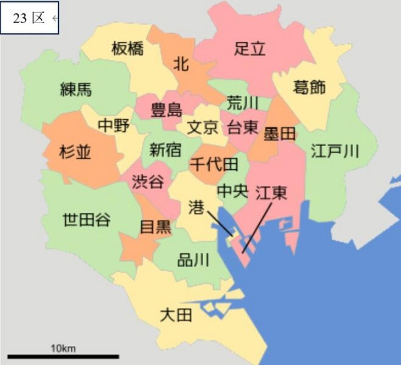 日本东京地图放大图片