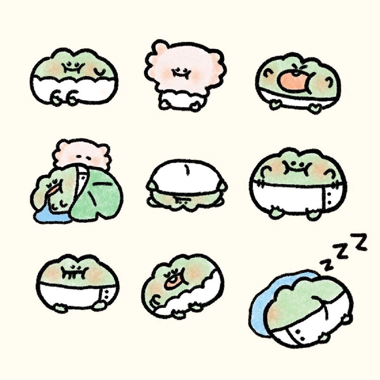 很乖很乖的喔 #画画的日常##笔记灵感##豆姆蛙# #头像# #情侣# #头像