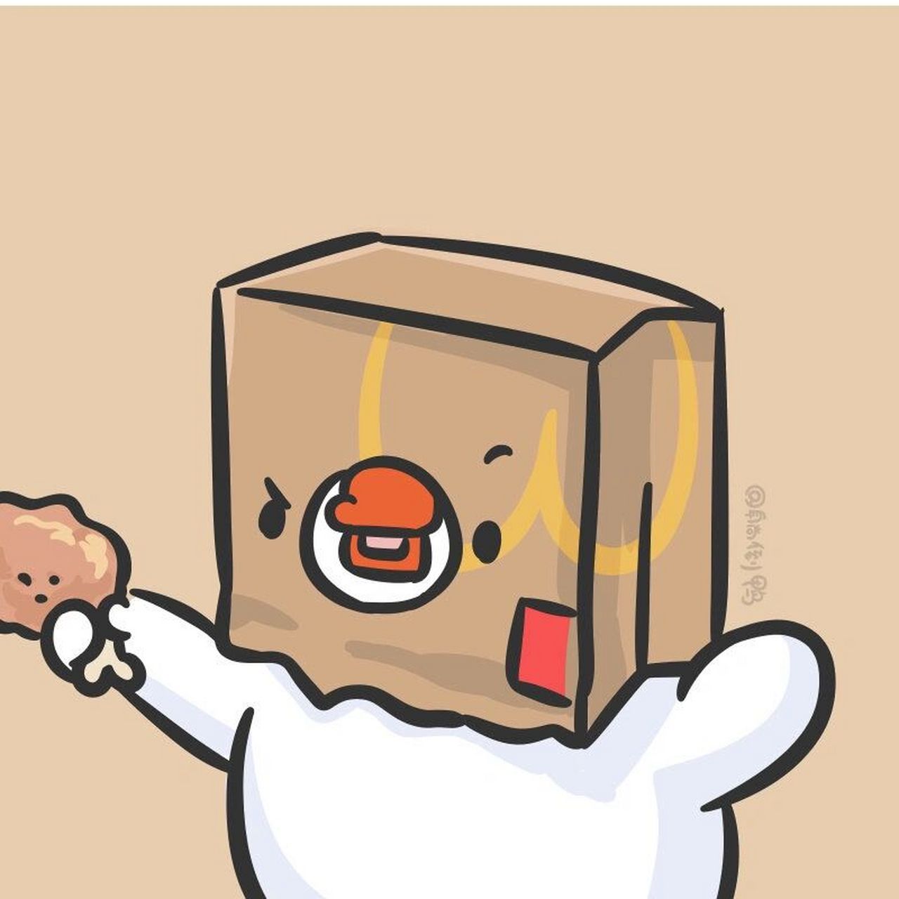 可爱头像# #原创头像# #麦当劳# #情侣# #微信头像# #轻漫计划