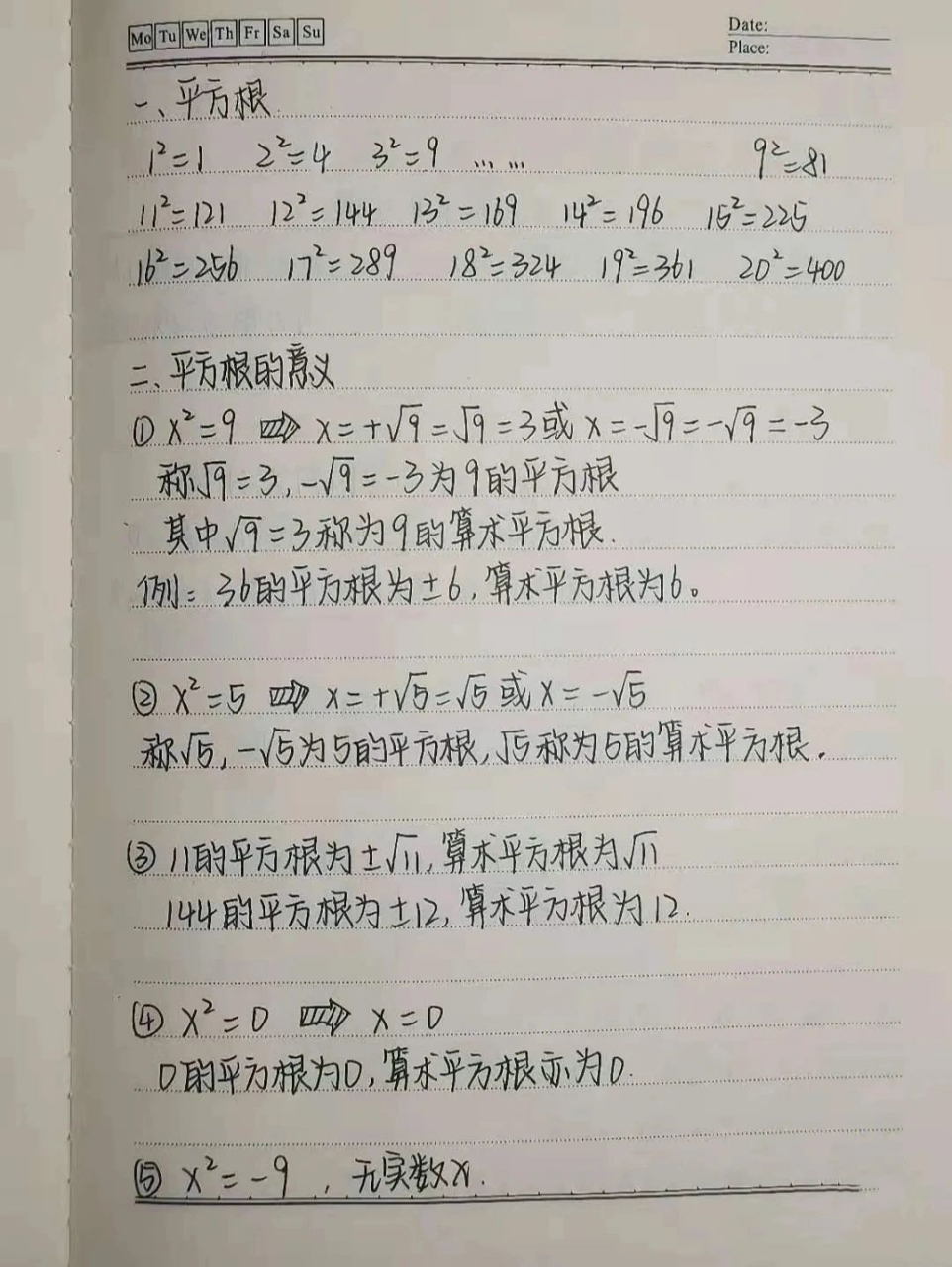 初一下——平方根立方根笔记 初一下——平方根立方根笔记