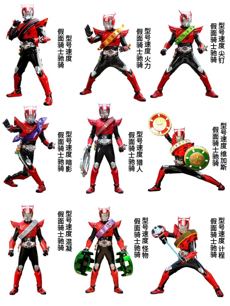 假面骑士驰骑全形态图鉴.