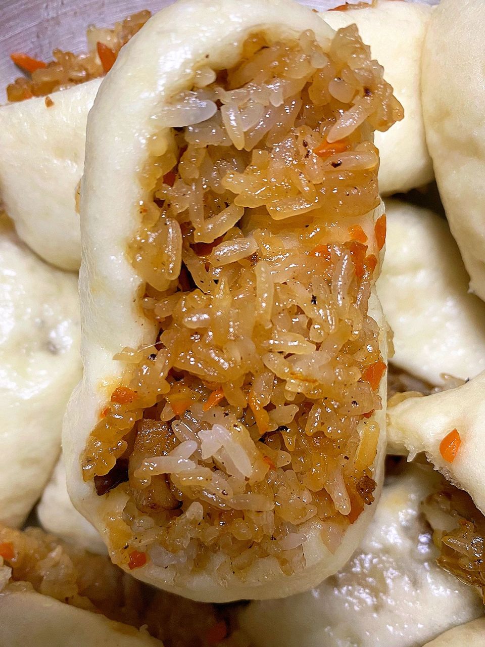 好吃的糯米包,孩子早餐太方便了 今天做了好吃的糯米包,孩子一次能吃