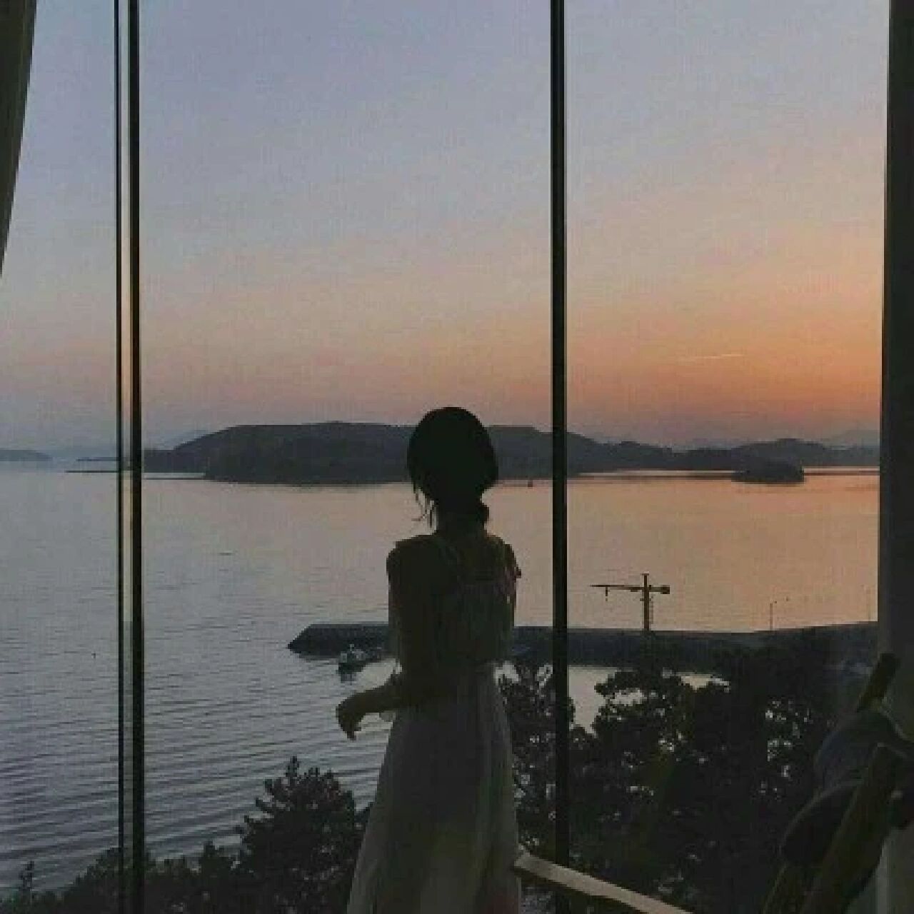 唯美背影头像