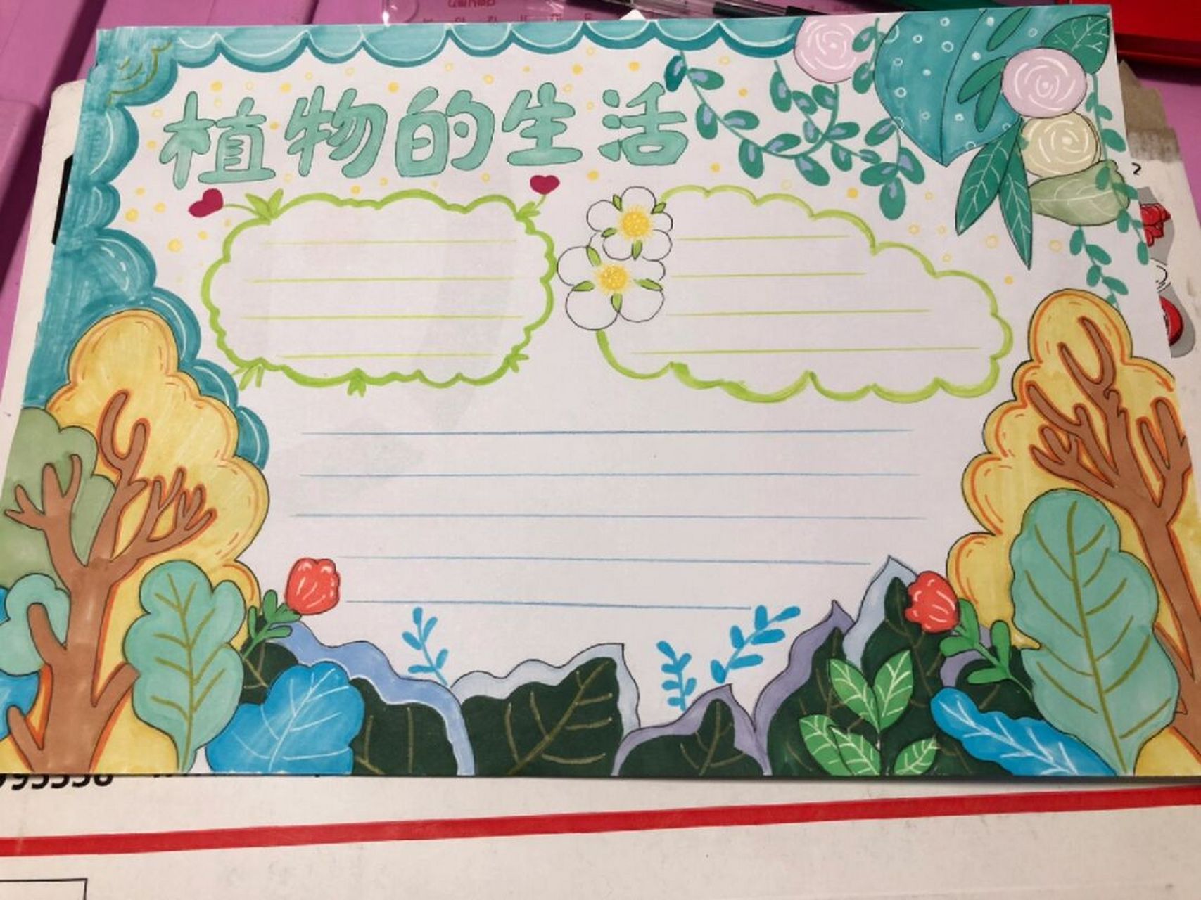 科学手抄报植物 科学手抄报.植物的生活