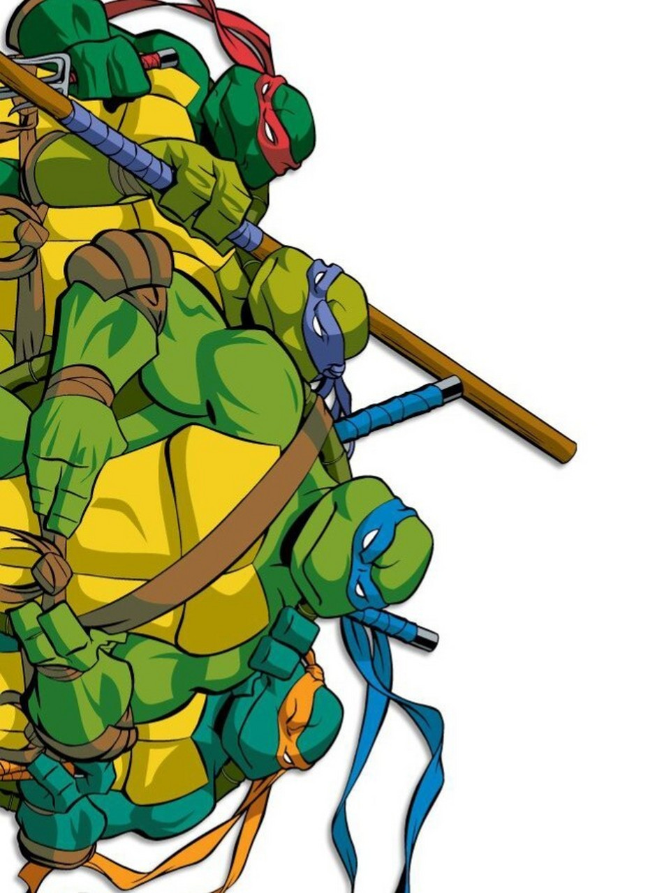 忍者神龟手绘(附原图) 忍者神龟手绘,最后两张原图需要裁剪才能上传