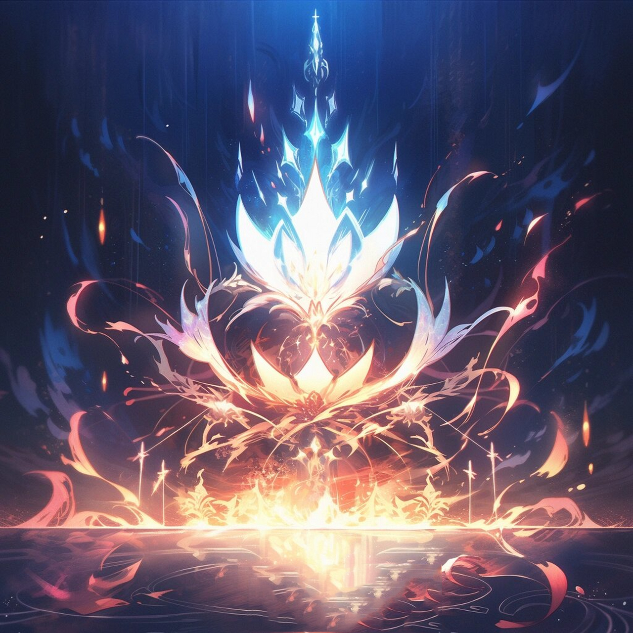 颜色: 黑莲灵火的颜色是深邃的紫黑色,宛如夜空中闪烁的星辰,散发出