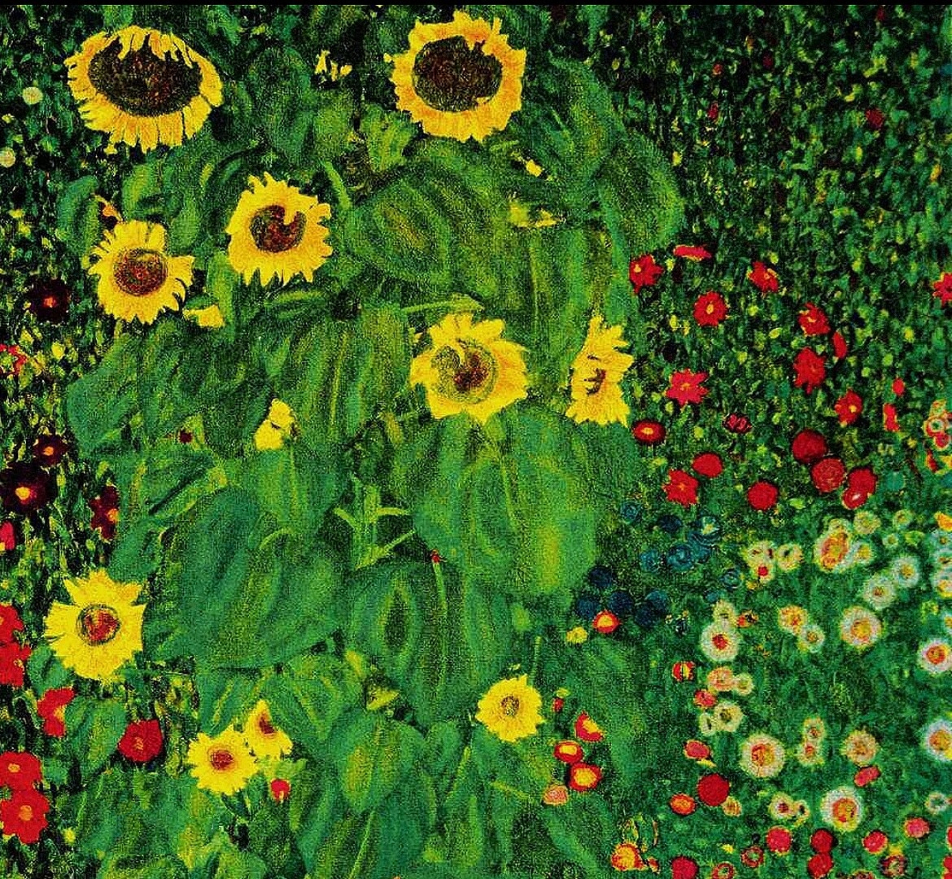 油画93|克里姆特-系3|《向日葵园97》      9793创作时间