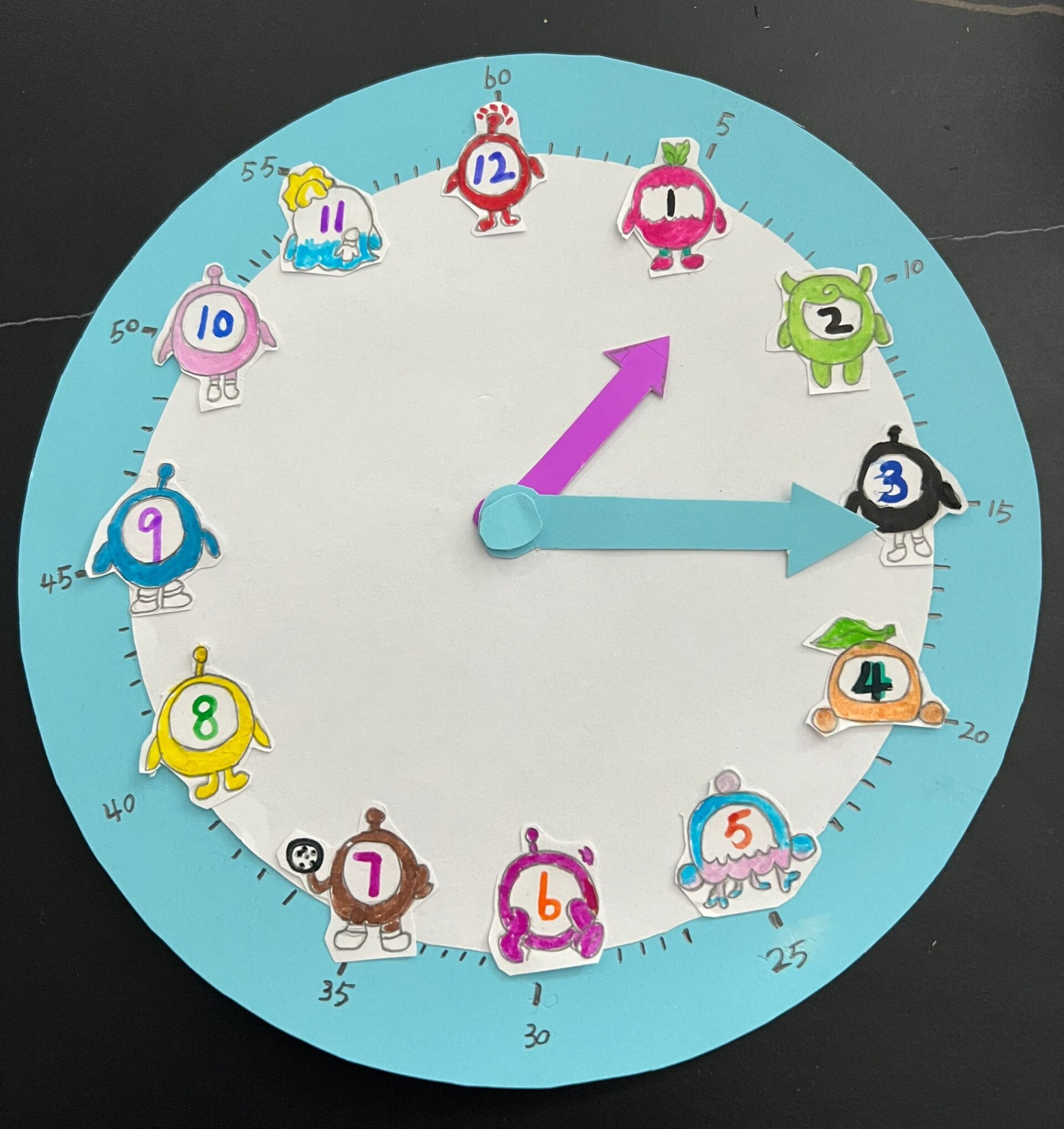 一年级认识时间自制钟表