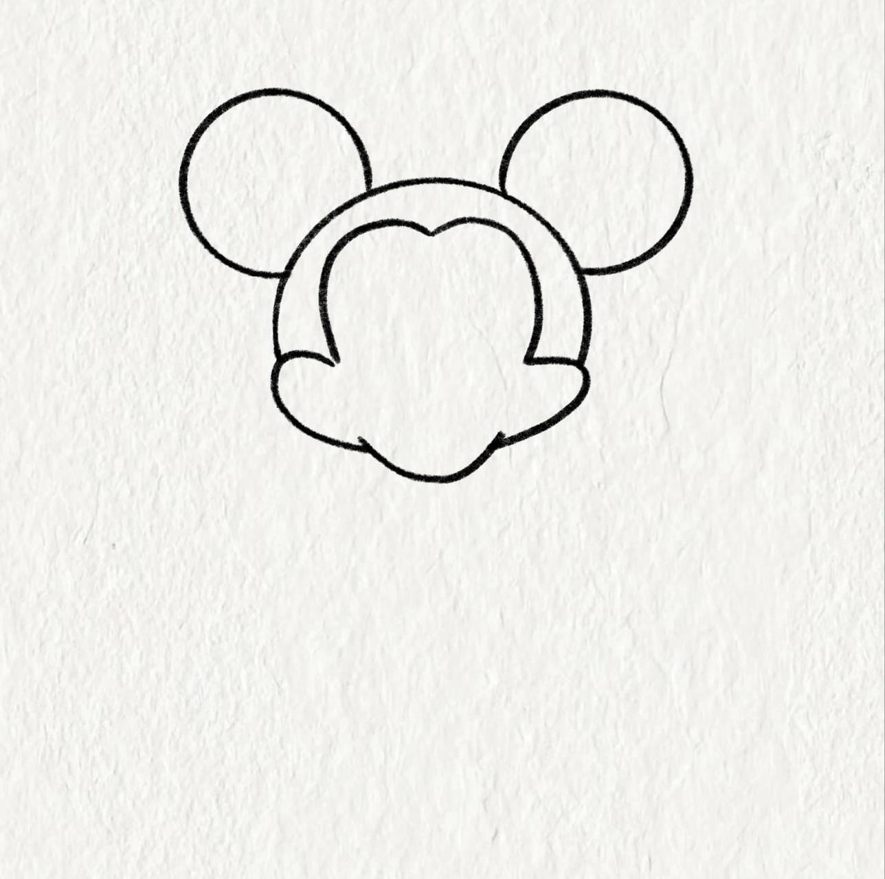 米老鼠的简笔画怎么画图片