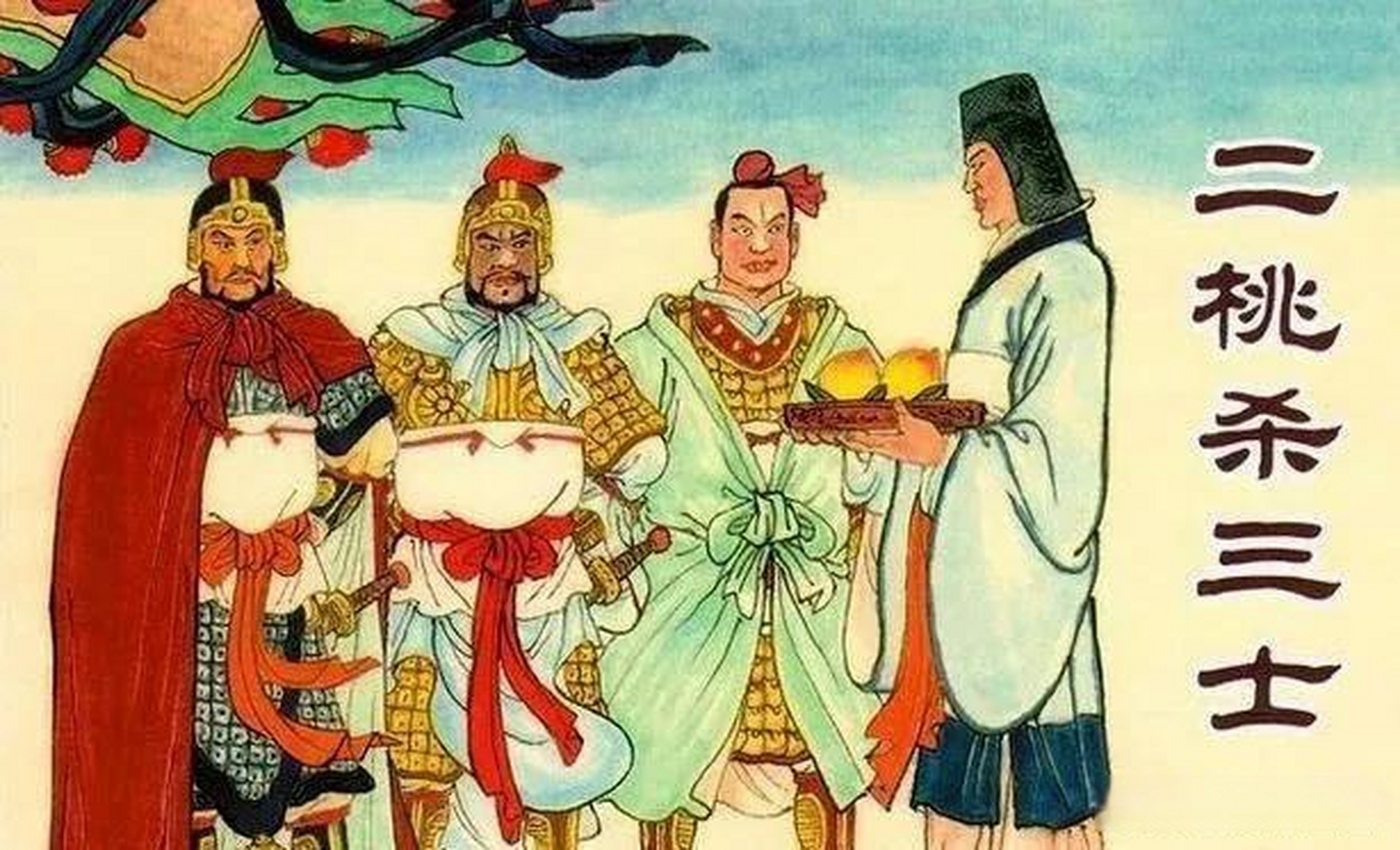 《晏子春秋》中记载了一个"二桃杀三士"的历史故事,说白了就是用计谋