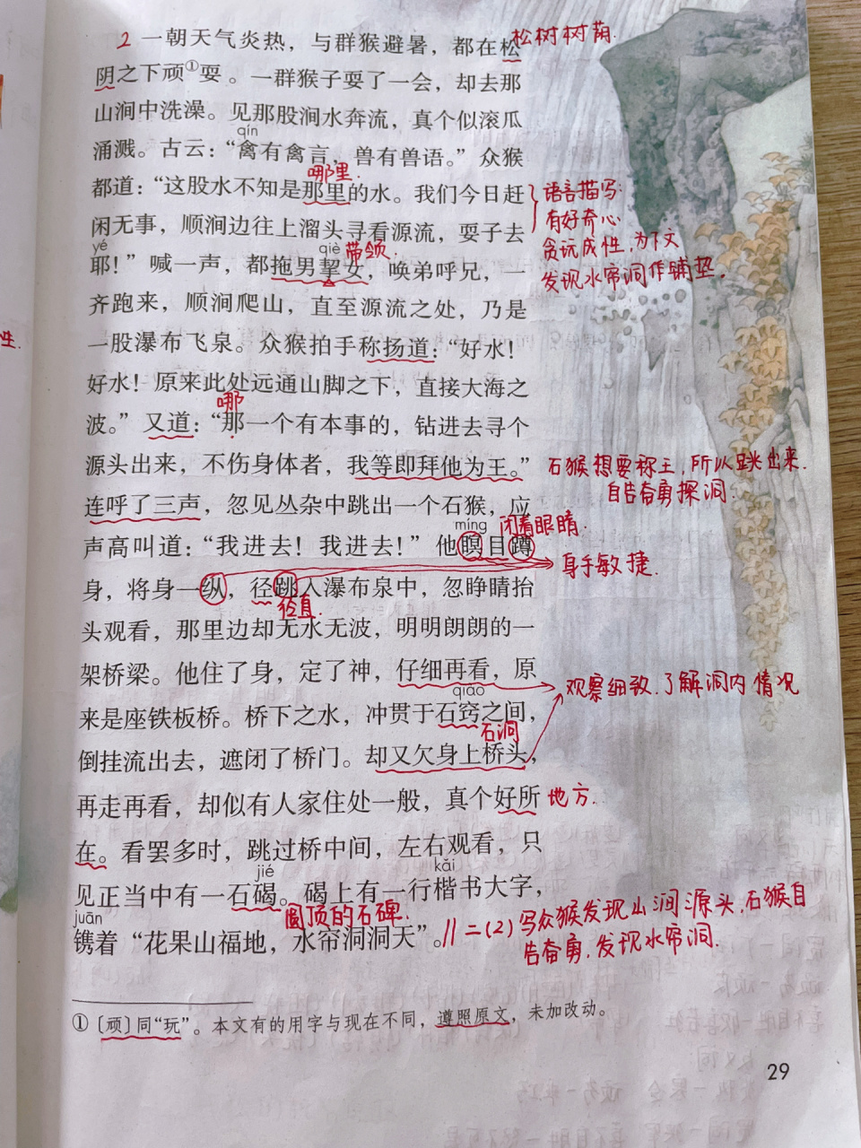 五下语文7《猴王出世》课堂笔记 五下语文7《猴王出世》课堂笔记!