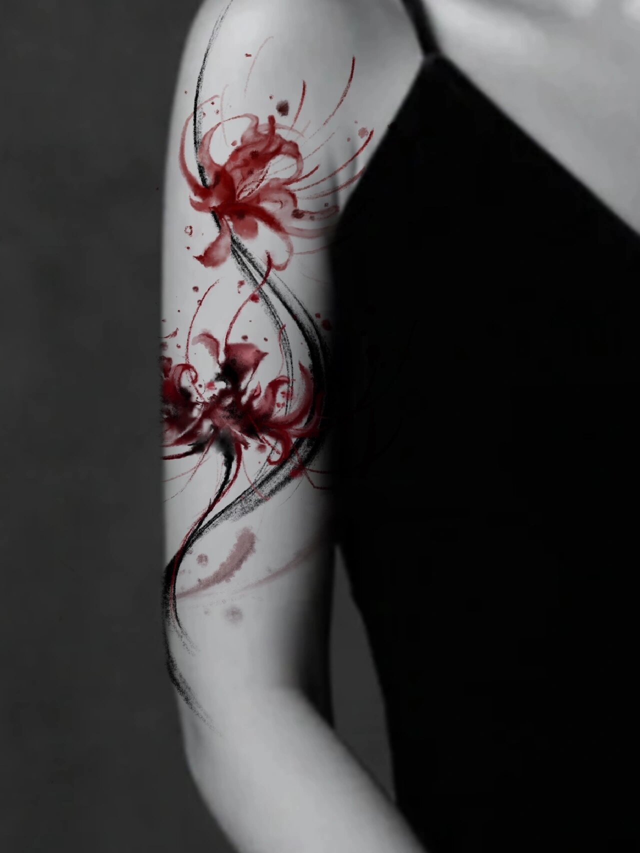 tattoo | 适合女生的彼岸花纹身 | 设计