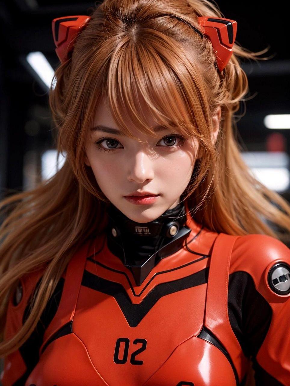 《eva》明日香cosplay,但是ai】(第一期)  《新世纪福音战士》这部
