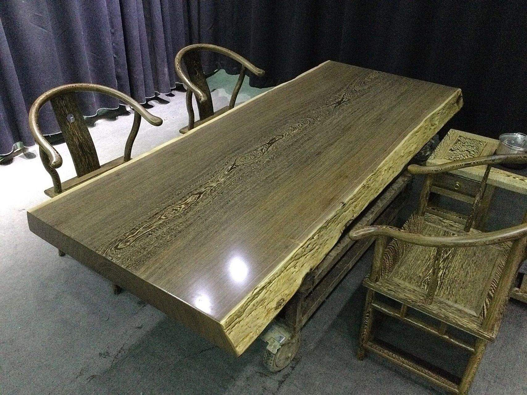 上新9056809215现货鸡翅木实木大板 倒盖自然 上新90568092