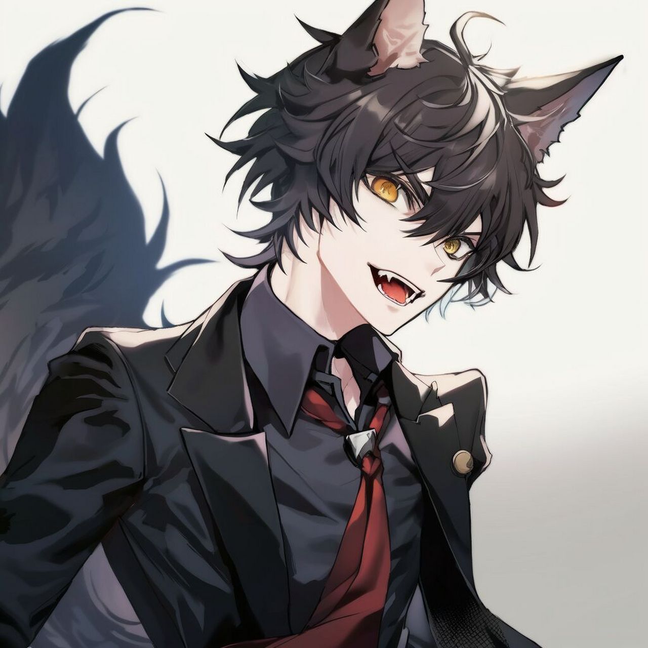 奇怪的动漫头像(德蒙&狼人)增加了 ai作图,nj生成,私用自取,禁止商用