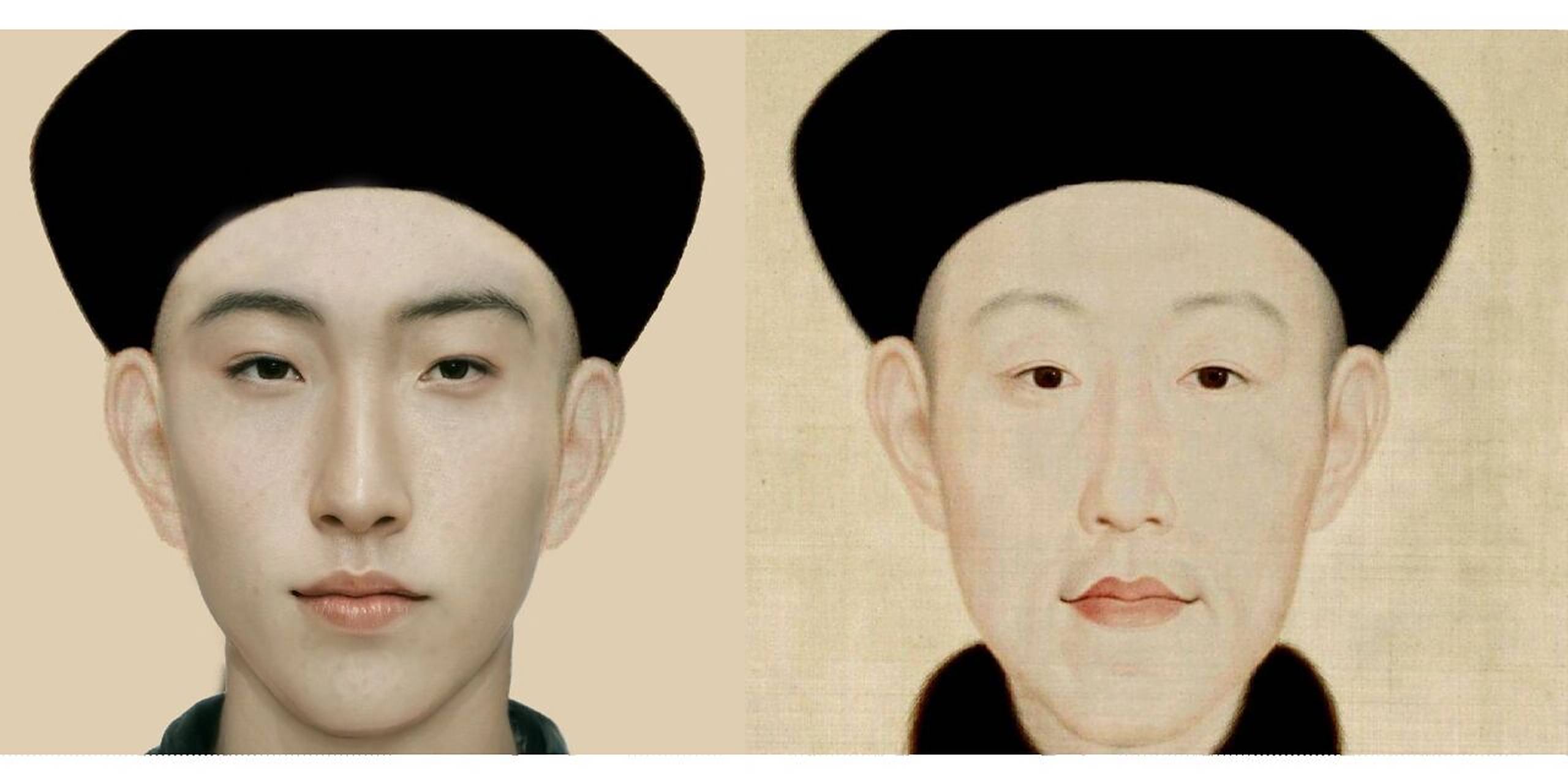 把乾隆的画像变成真人是什么样?