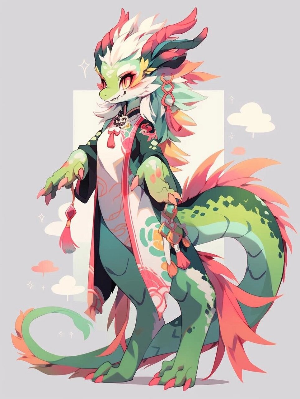 midjourney|福瑞控-龙