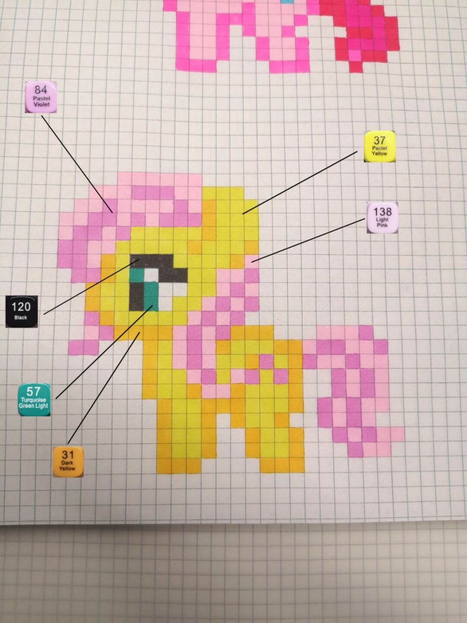 像素画:《小马宝莉》碧琪&柔柔 "我喜欢看到我的朋友微笑" #碧琪