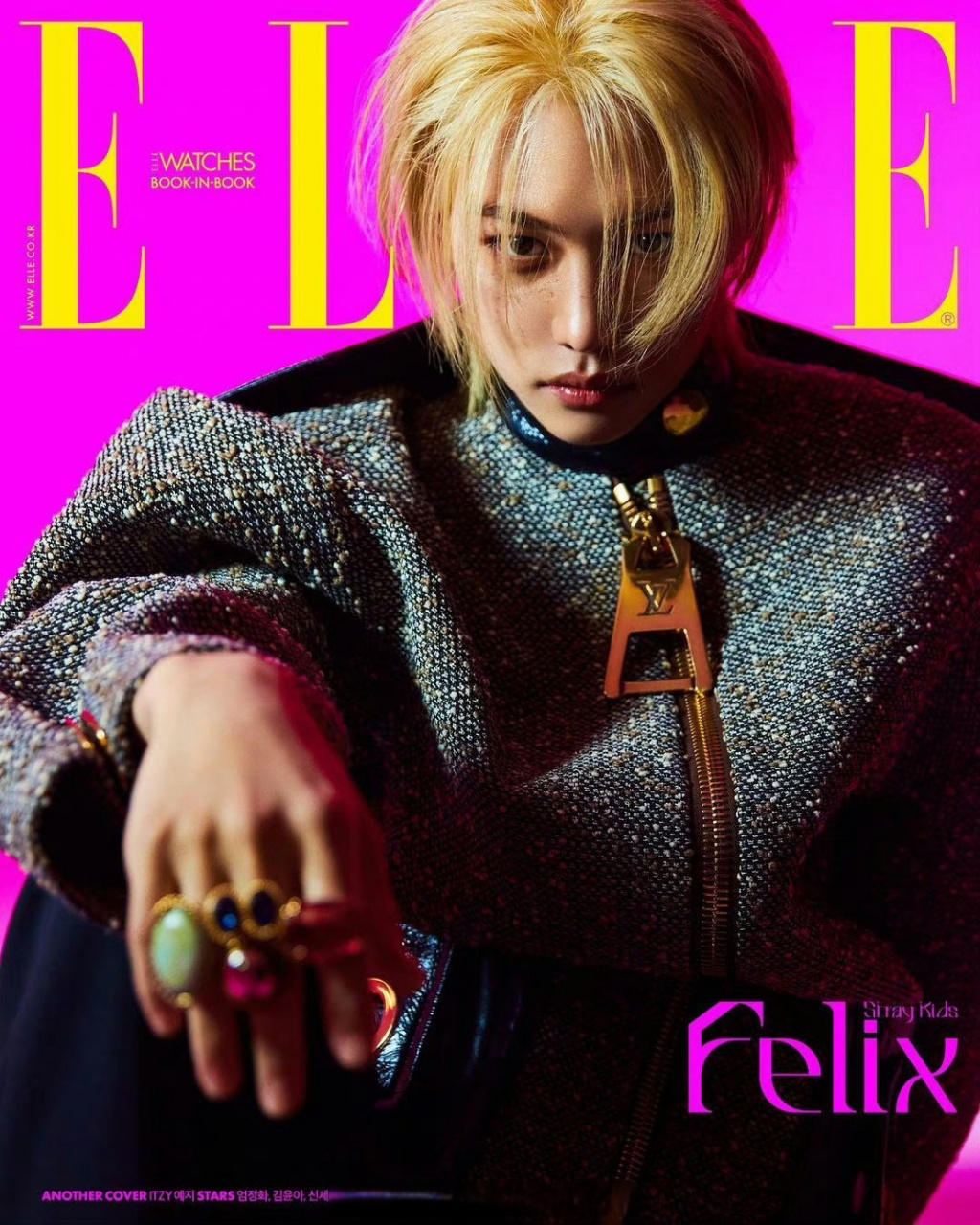 felix##felixelle5月刊封面##李龙馥elle5月刊封面#230417elle 5月刊