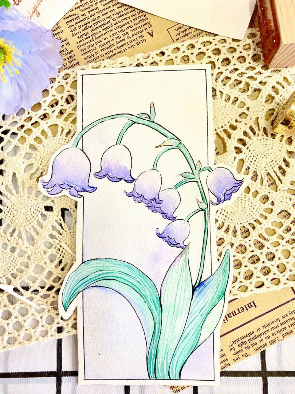 手绘水彩花卉分享——风铃花(附过程图) 手绘水彩花