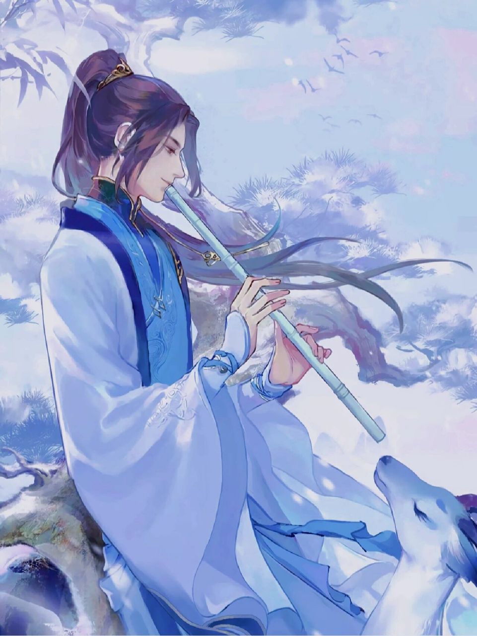 古风气质男书生(动漫头像) #         许久未执笔,来日定舒绘.