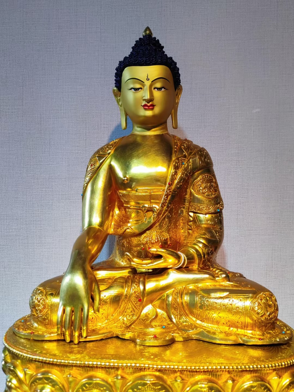 尼泊尔佛像是属全球公认的得到世界认可的 [耶]尺寸:50公分(释迦牟尼