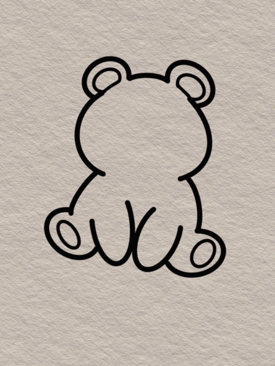 简笔画～草莓熊91 草莓熊