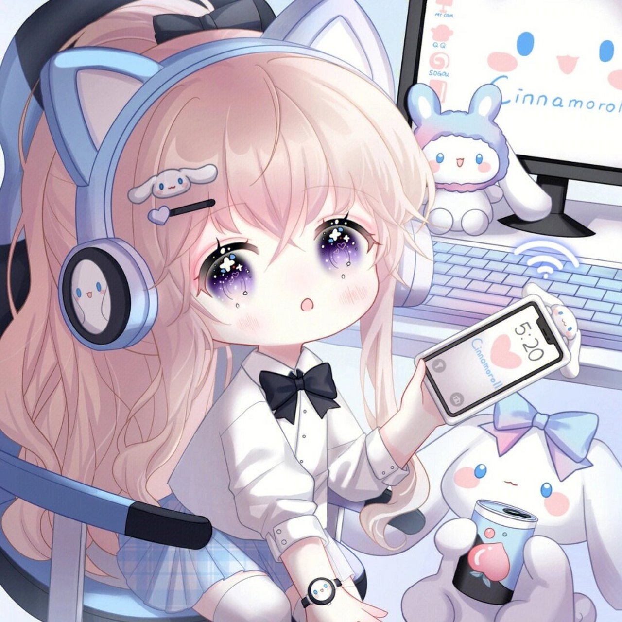 电竞少女头像可爱动漫头像 #电竞少女# #动漫头像# #可爱头像# #头像