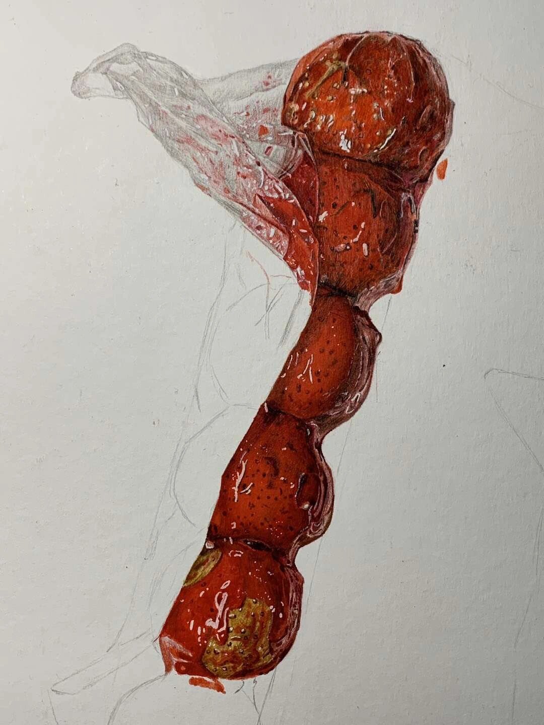 彩铅糖葫芦