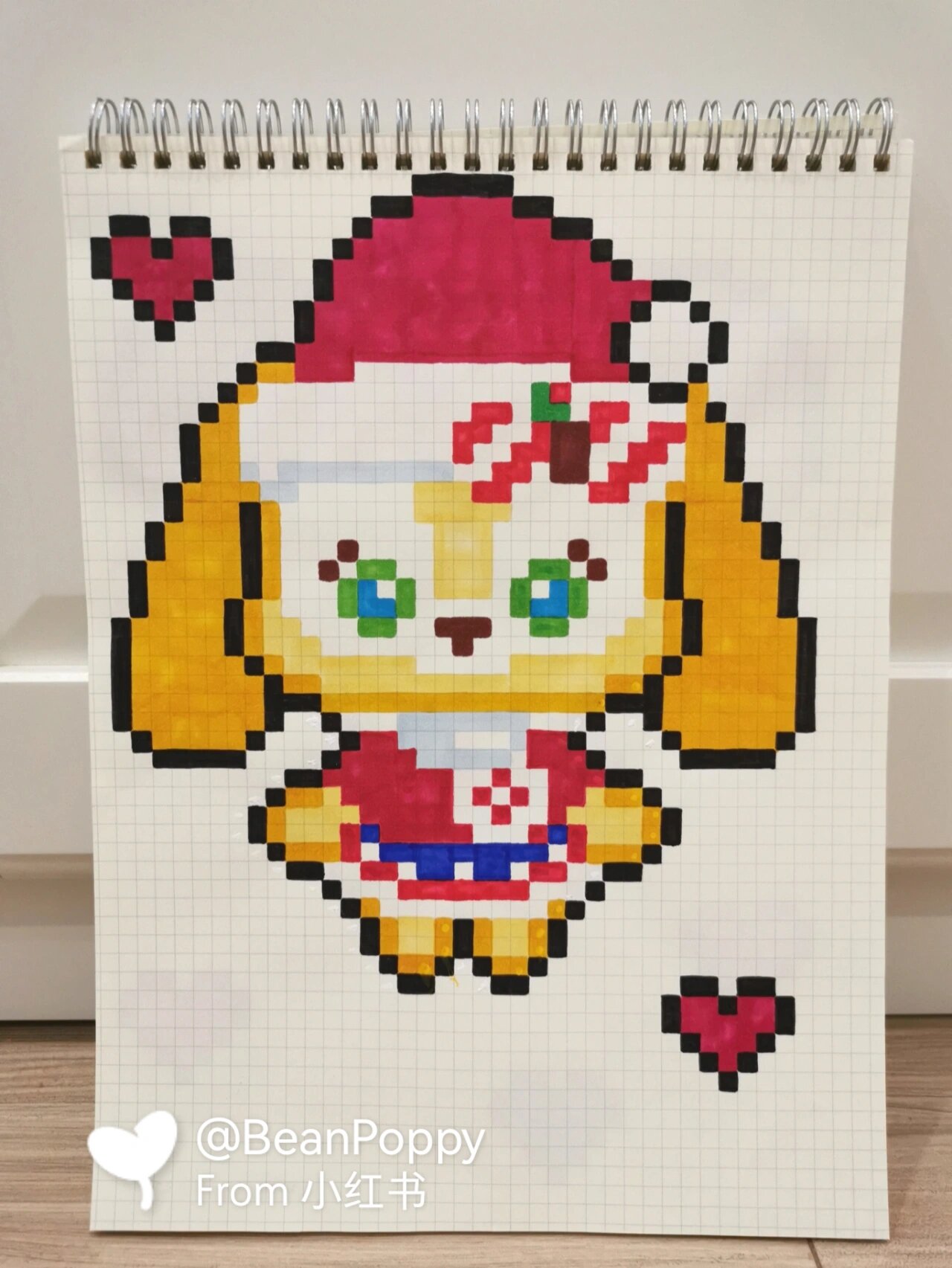 🎨像素画临摹—星黛露和朋友们❤️ 本子:a4 原图吖🍑 	 我的