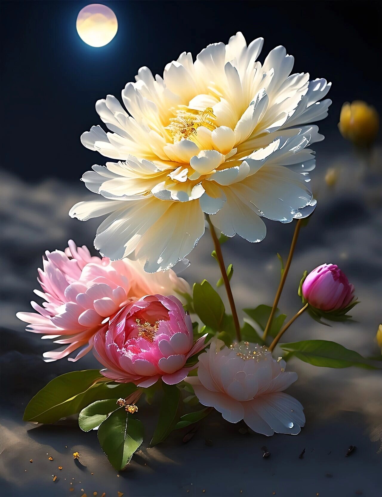 牡丹花|高清壁纸 人生短暂,不要浪费时间在后悔和抱怨上,而是要珍惜每