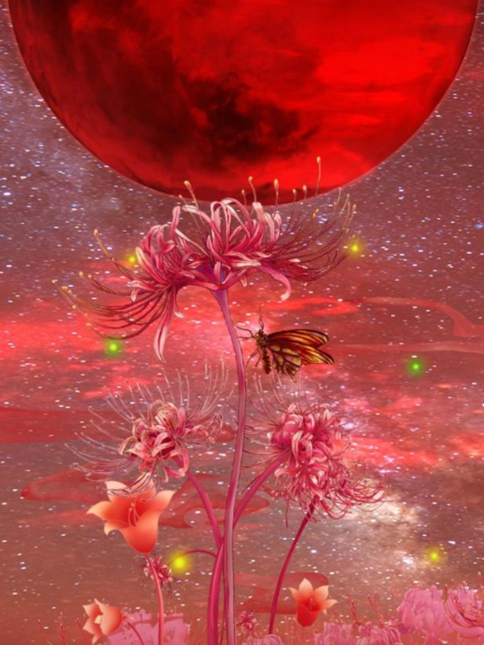 超唯美彼岸花壁纸,喜欢的记得点收藏 彼岸花 繁华尘世,云泥人海,两望