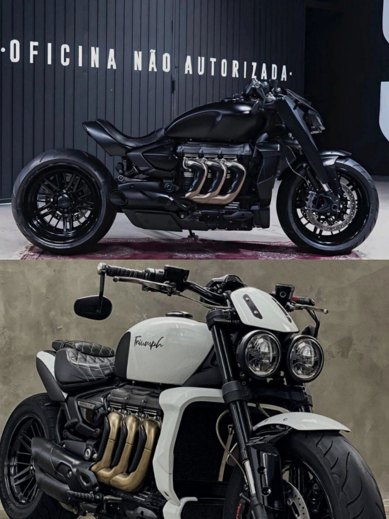 摩托车分享|triumph rocket37515 地表蕞强排量2500cc三缸水冷