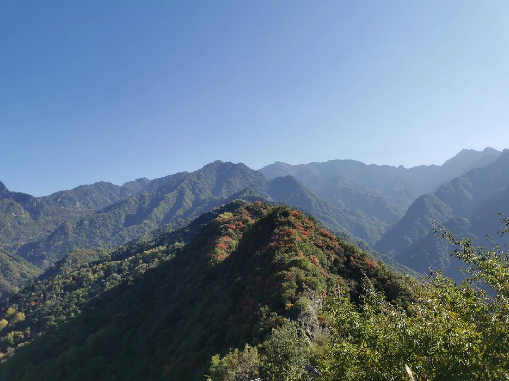 秦岭的秋天—翠华山 翠华山系终南山的一个支峰,位于秦岭北麓,主峰终