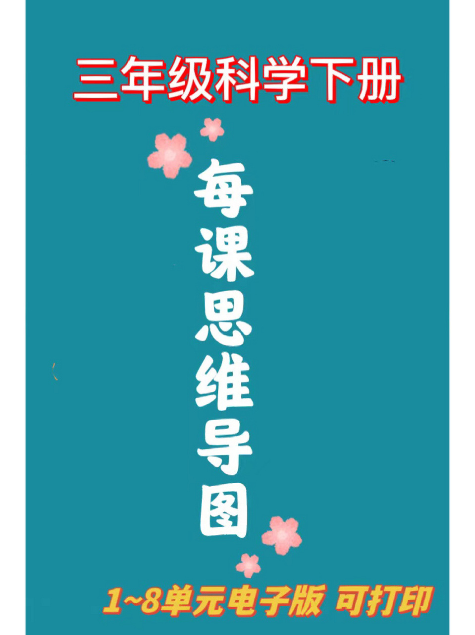 三年级科学下册 每课总结思维导图
