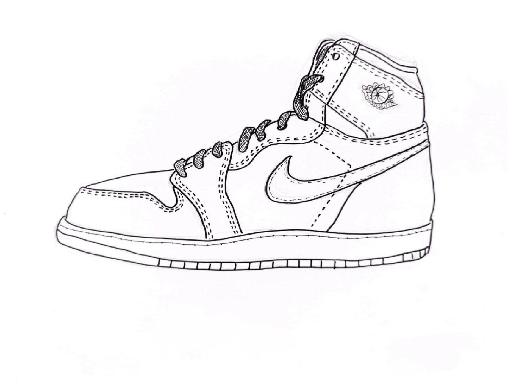 马克笔手绘nike aj运动鞋 | 绘画步骤素材 马克笔手绘《nike air