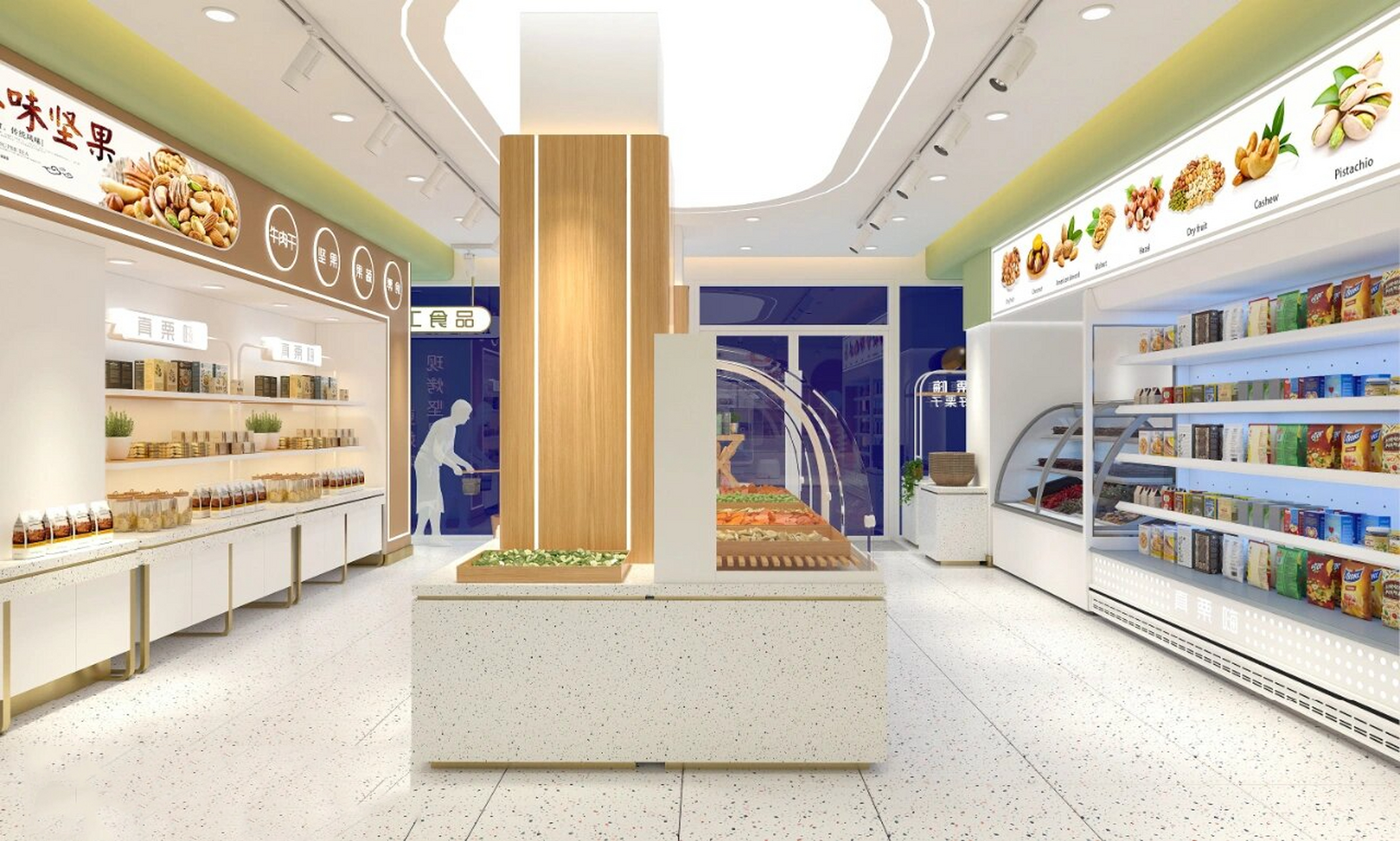 装修设计案例丨板栗干果蛋糕店丨灵感效果图