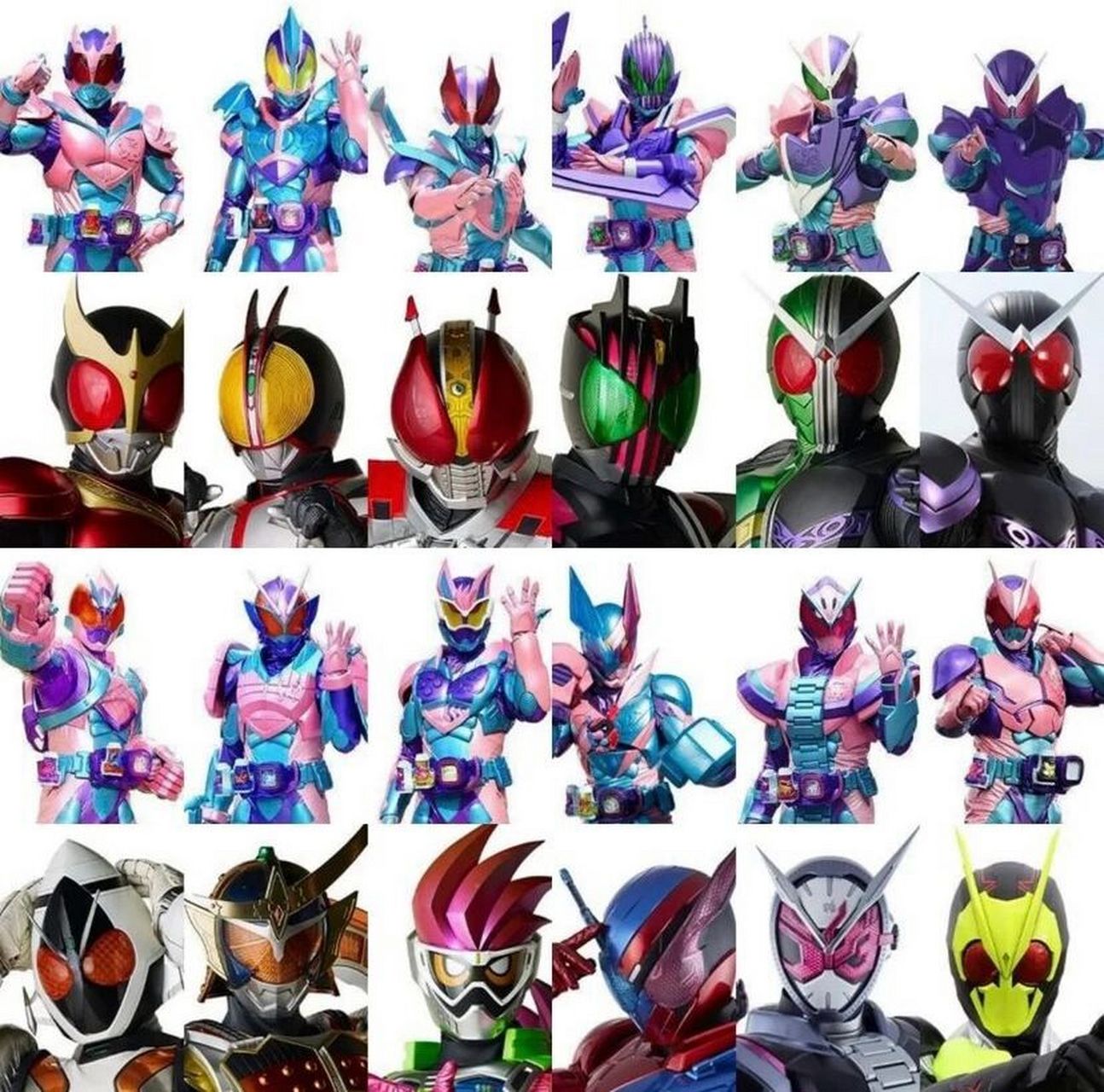 假面骑士利维斯,基础形态对比,你最喜欢哪个 除了颜色不变,其他都有