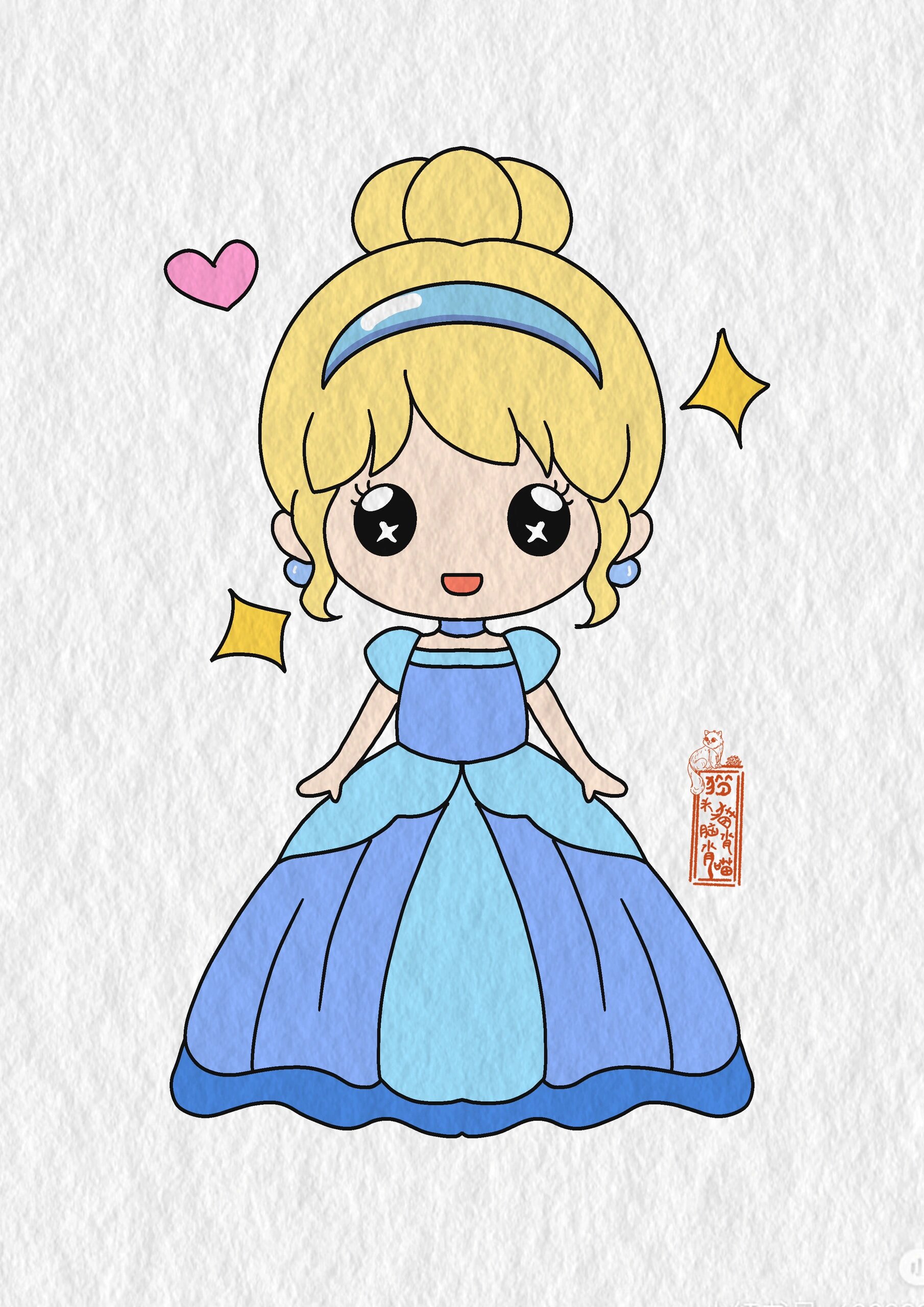 这样画灰姑娘! 你喜欢灰姑娘辛德瑞拉吗