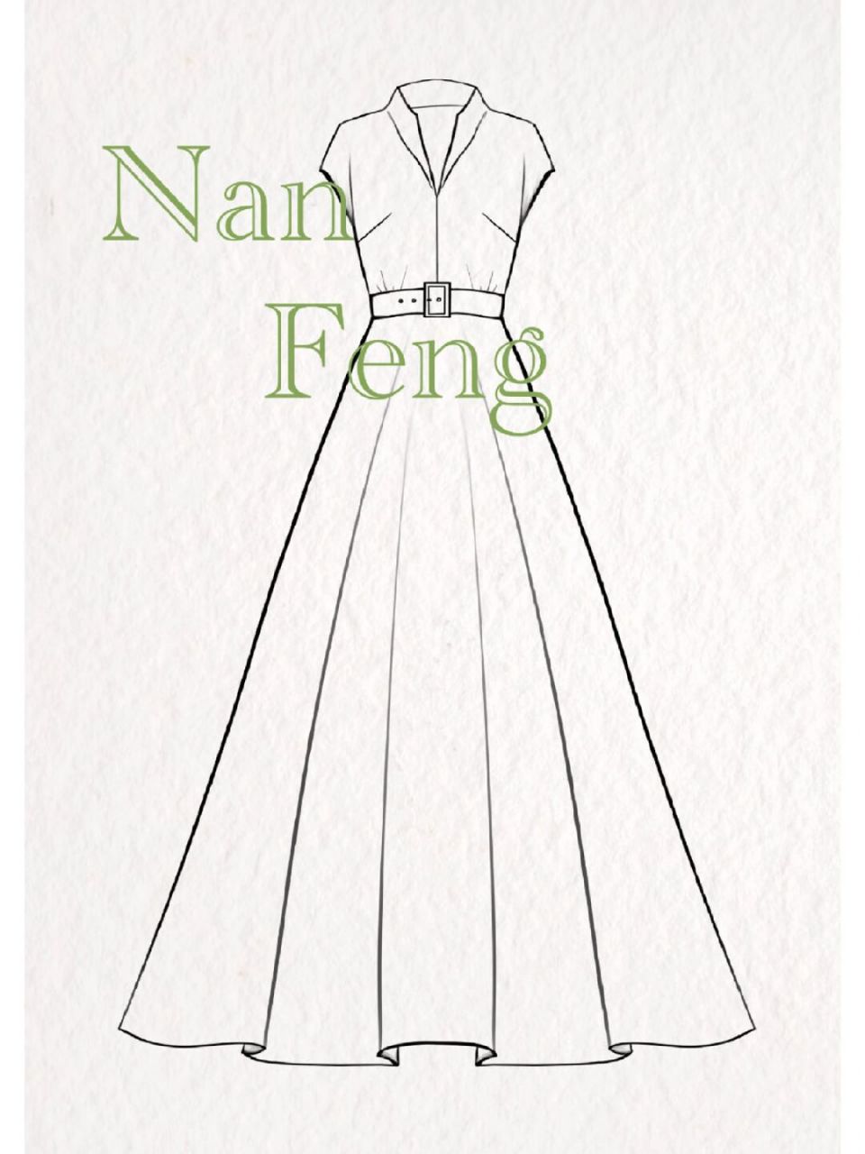 岁月带伤,亦有光芒 #服装设计手绘# #服装设计款式图