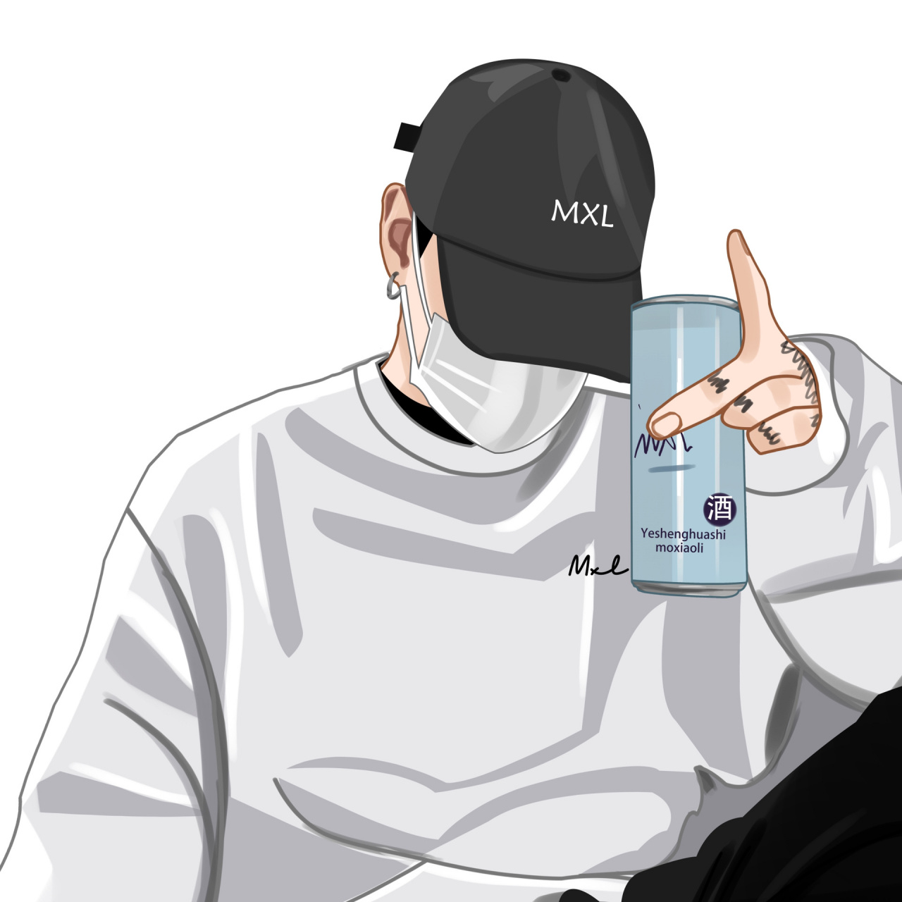 在悲伤与虚无之间我选择悲伤|氛围感情头 9315做头像,礼貌拿图