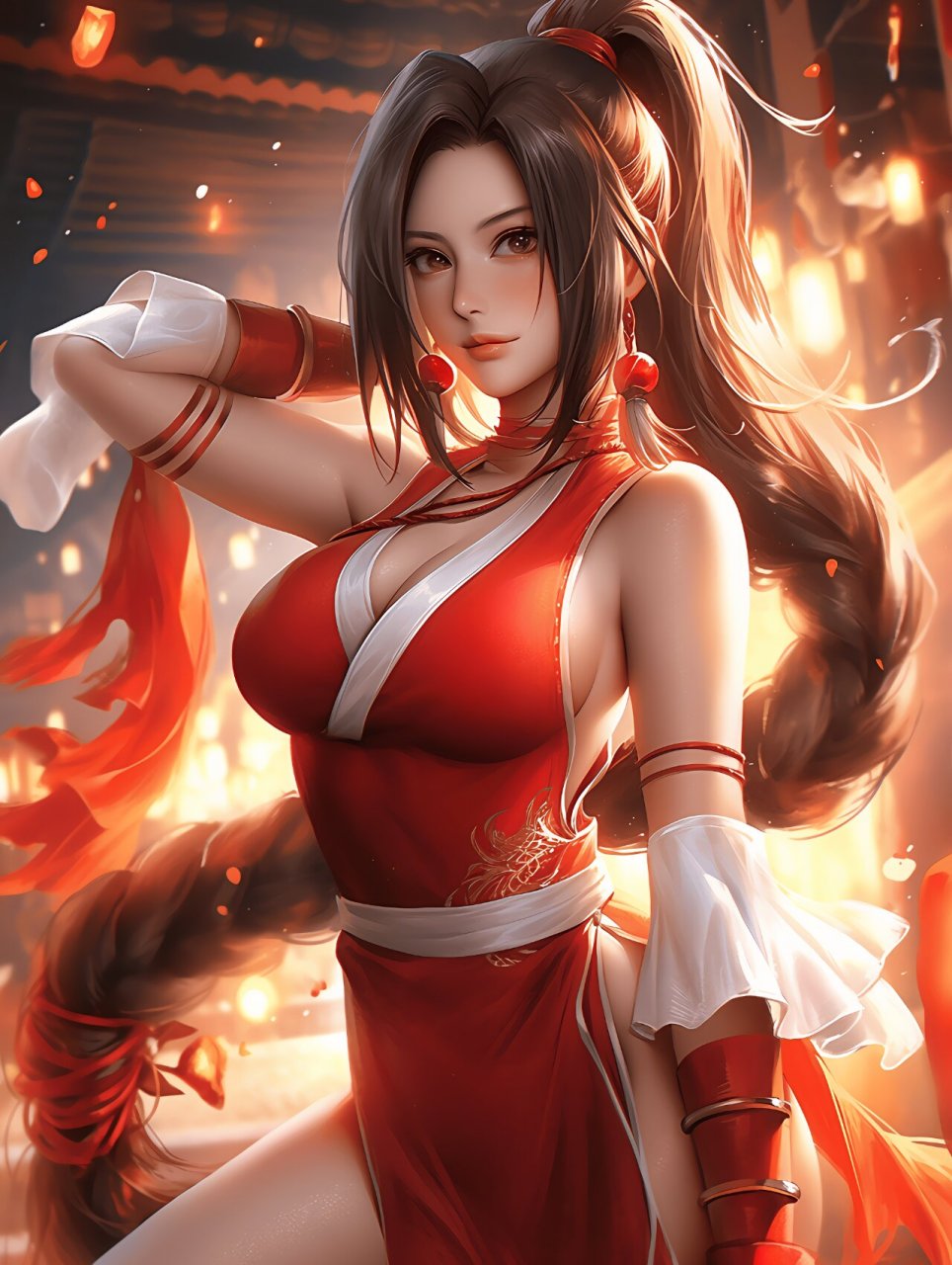 まい) 作为《拳皇》系列游戏中的经典女性角色,不知火舞以其独特的