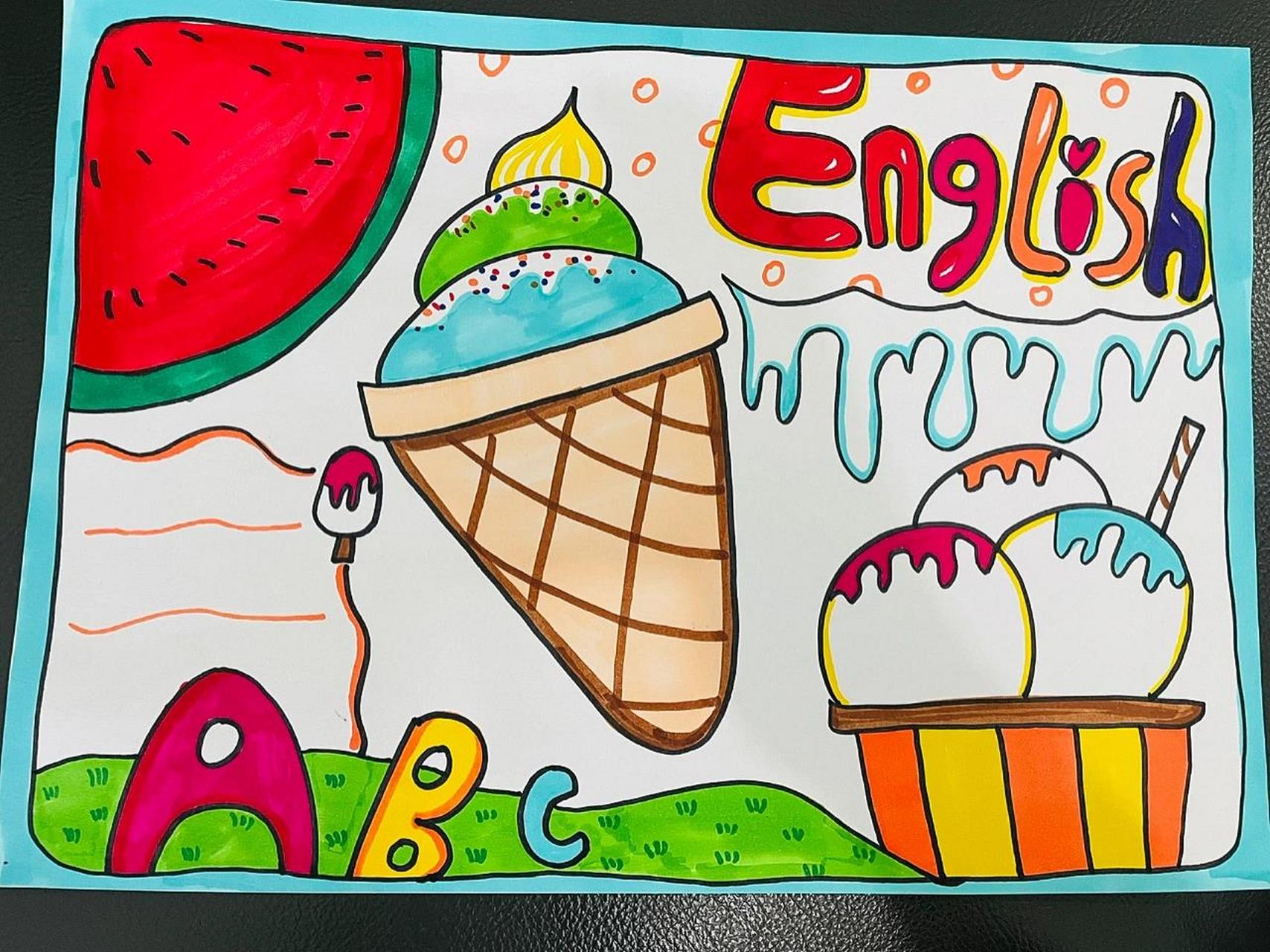 夏日主题英语手抄报 英语小报 夏日主题英语手抄报 英语小报