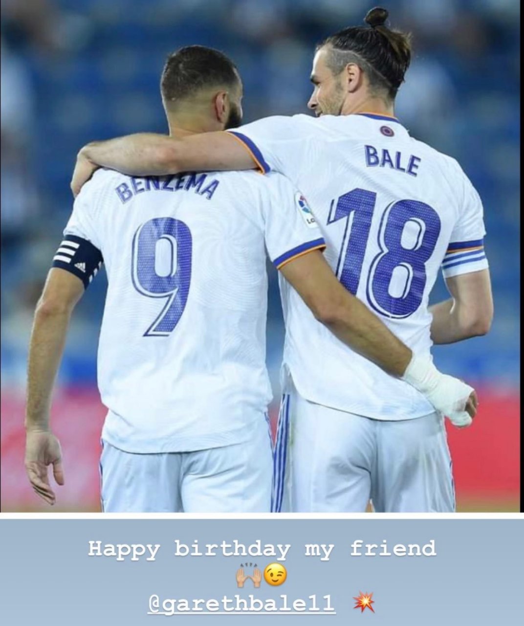 本泽马在ig上祝大圣生日快乐98