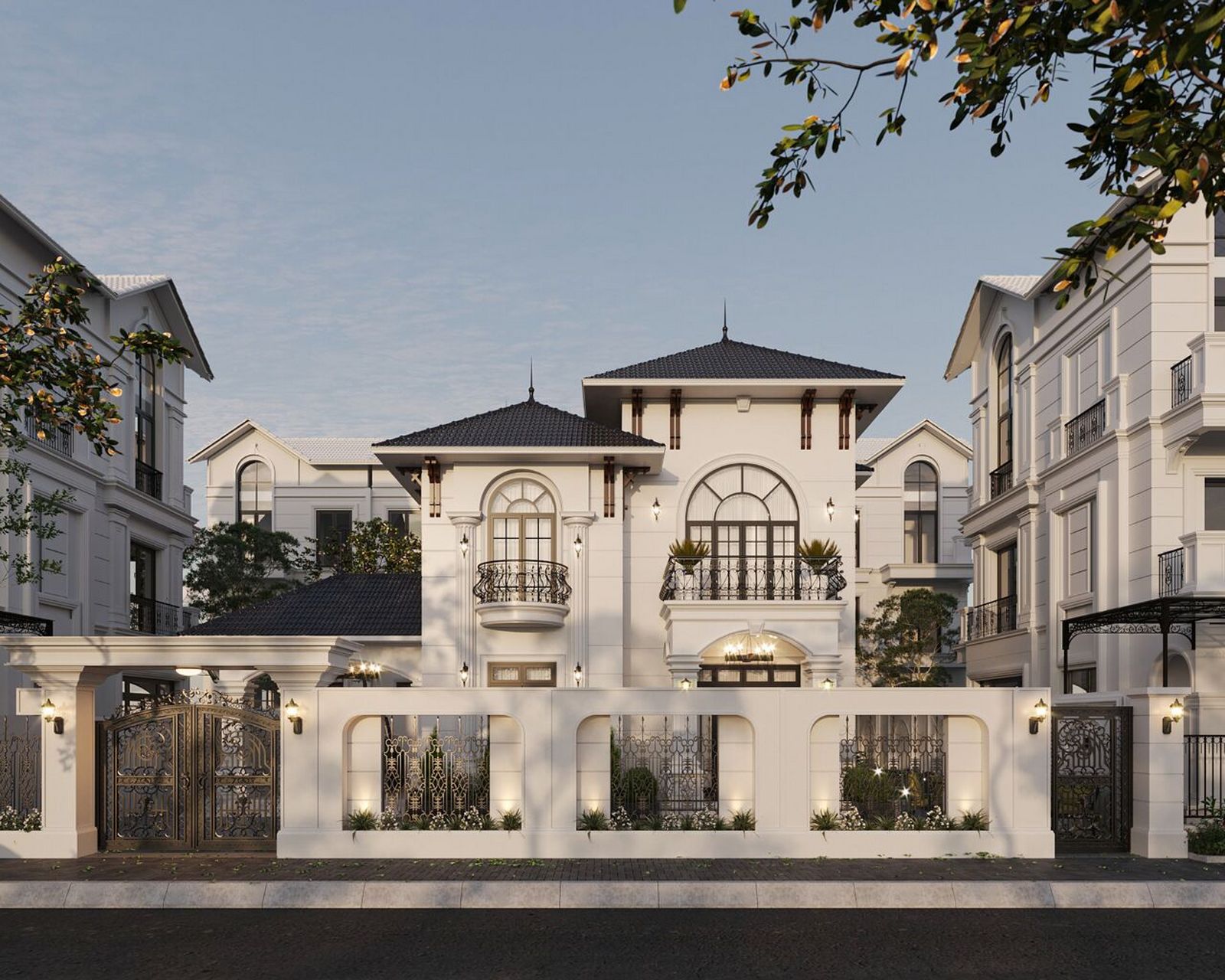 两面宽6居室,绝美欧式别墅设计案例