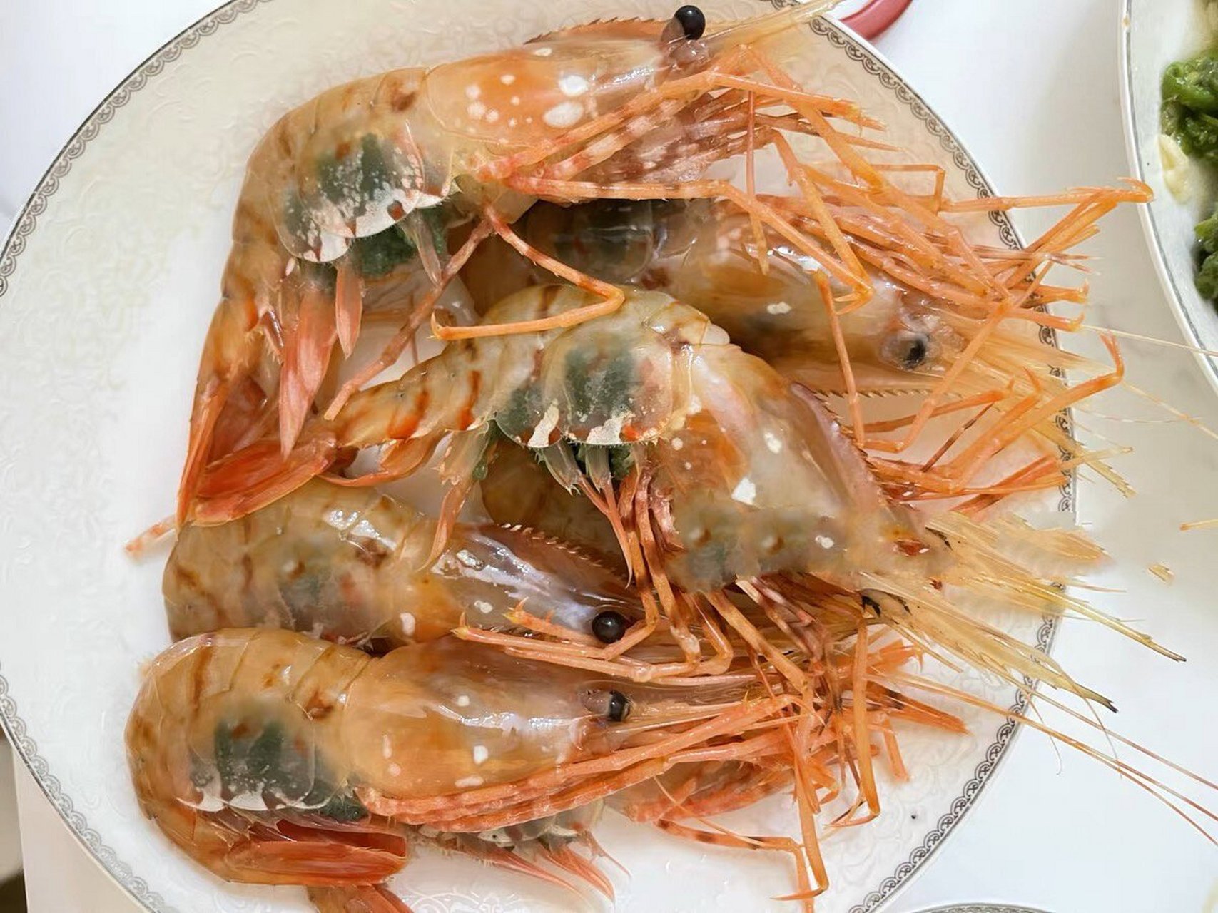 巨鲜美的俄罗斯白牡丹虾 俄罗斯9396白牡丹虾08 一箱4盒,2kg