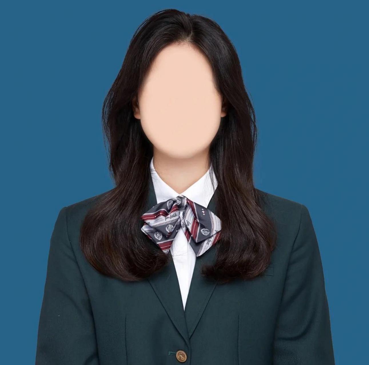 蓝底证件照模板来了～ 海马体证件照 用自己原来证件照和对应模板角度