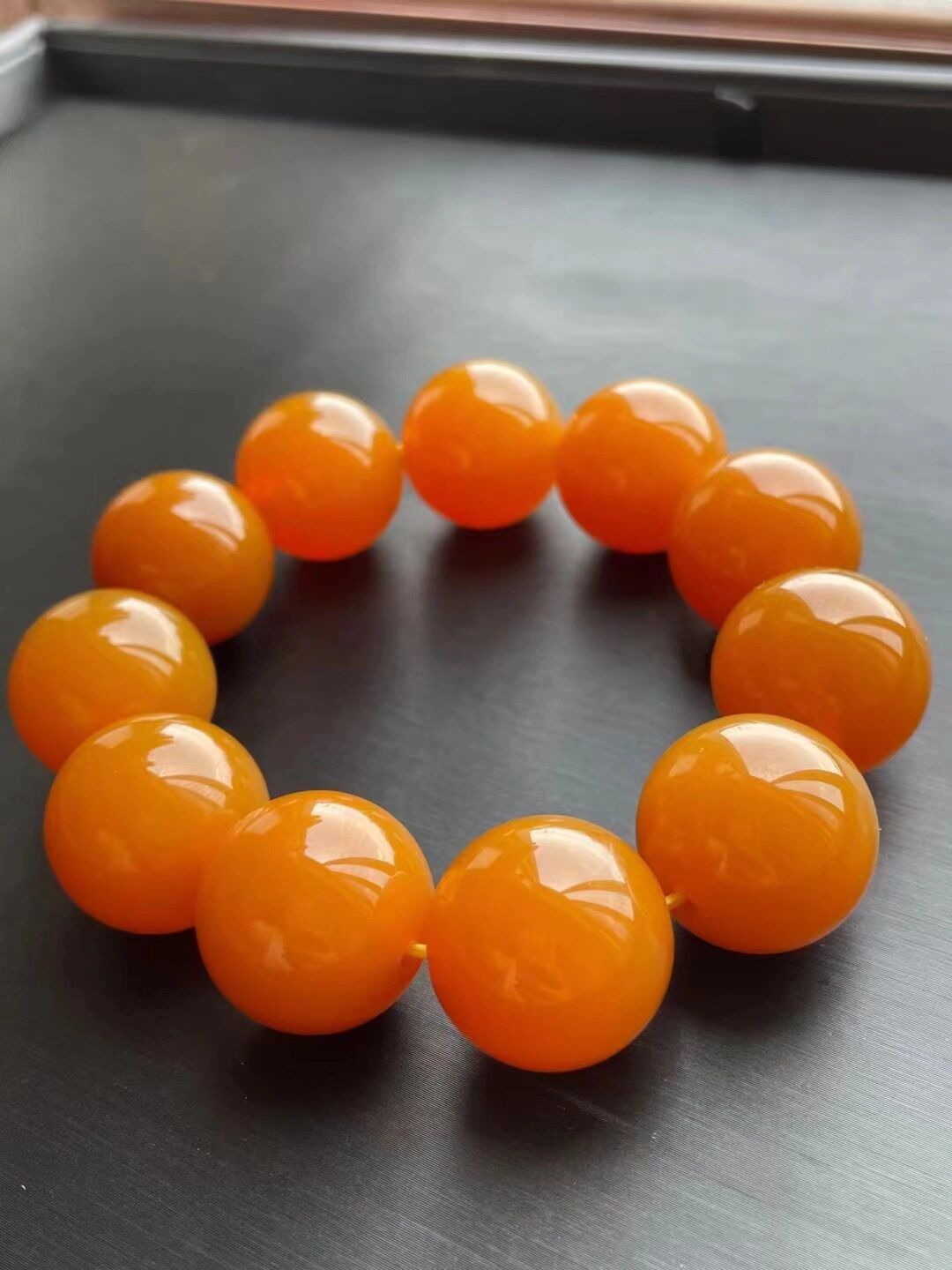 云南黄龙玉 天然黄龙玉男士手串,2.0尺寸,收藏极品!