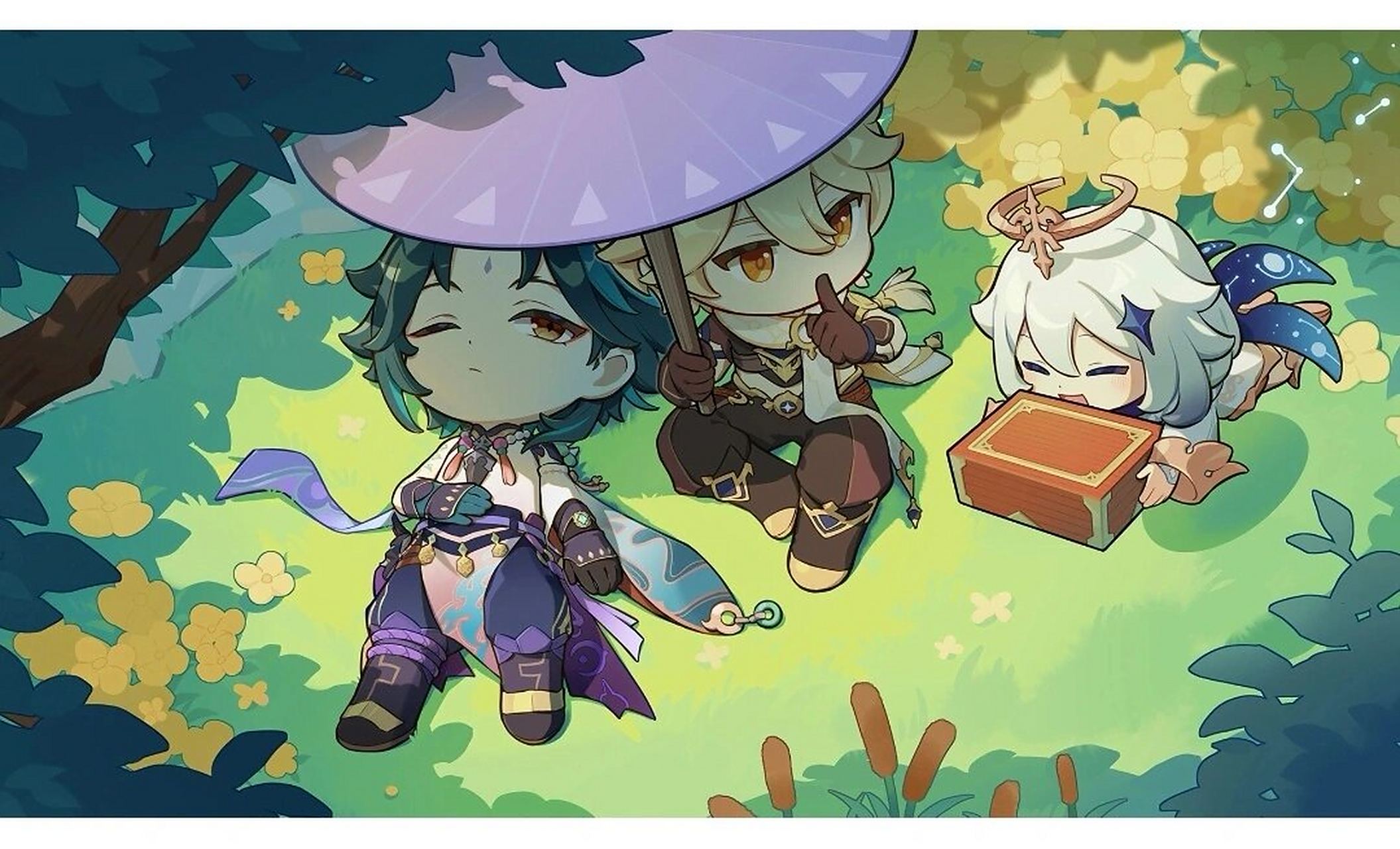 原神魈(官方生日贺图) #原神# #生日贺图